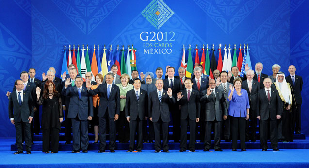 Le G-20 réunit les 19 principales économies de la planète, plus l’Union Européenne. Crédit photo : ITAR-TASS