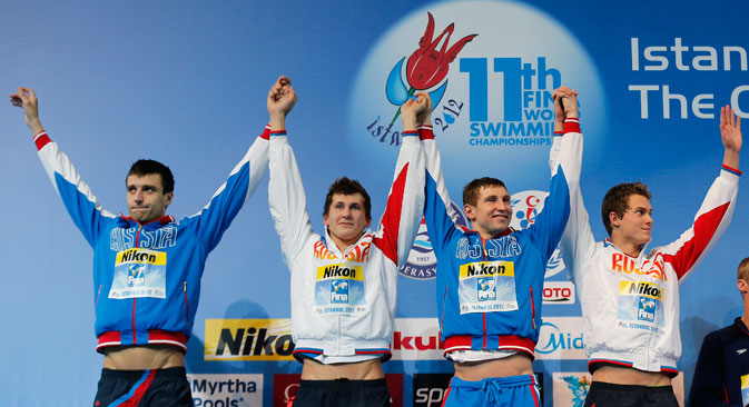 L'équipe russe de natation s'est classée cinquième au championnat du monde en petit bassin. Crédit : Reuters/Vostock-Photo