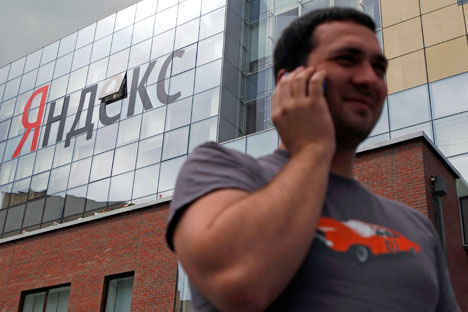 Yandex voit d’importantes perspectives dans les technologies mobiles et s’appuie sur le développement de ce segment. Crédit : Reuters