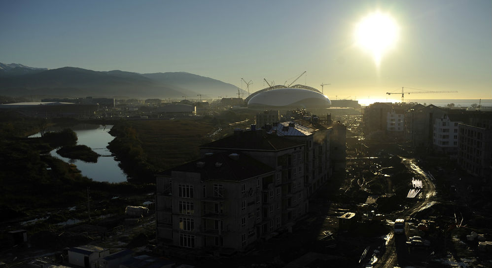 Un parc olympique sera construit sur la côte de la mer Noire, à Sotchi. Crédit : MikhaÏl Mordassov/focuspictures