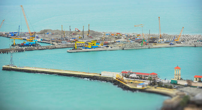 Le port de Sotchi. Crédit : Mikhaï Mordassov