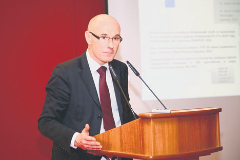 Serge Boscher, directeur général de l’AFII, en visite à Moscou. Source : Service de presse