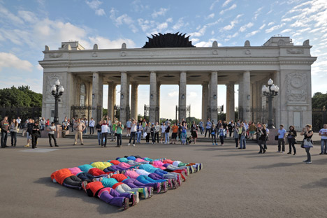Le parc Gorki est l'un des endroits les plus populaire des Moscovites. Crédit : Kommersant