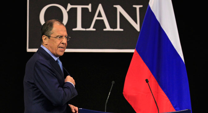 Cette réunion du Conseil Russie Otan est la première depuis l’abandon par les Etats-Unis du projet de déploiement du système antimissile en Europe. Crédit : Reuters/Vostock Photo