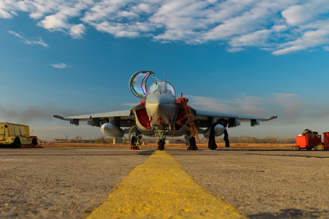 Le biplace d’entraînement Yak-130. Source : Service de Presse