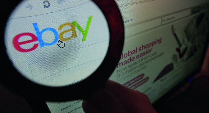 En avril de cette année, le leader mondial des enchères en ligne eBay.com est devenu disponible en langue russe. Crédit : Kommersant