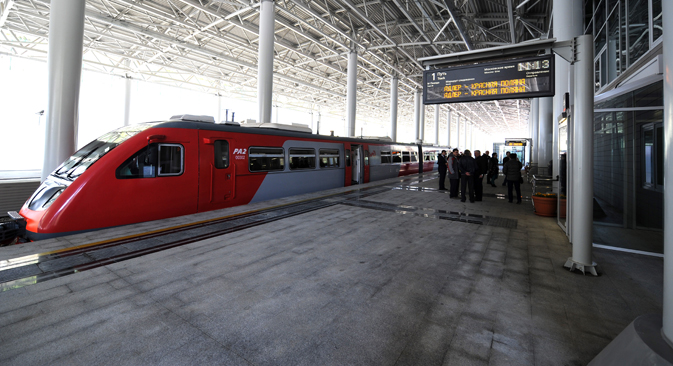 La Russie fait le choix de la grande vitesse ferroviaire en prévision du Mondial 2018. Crédit : Itar-Tass