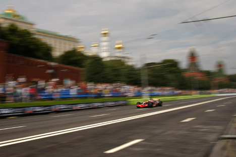 La course Moscow City Racing 2012 Crédit : AP