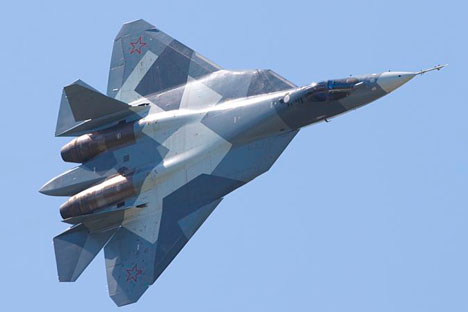 La création du T-50 sera une nouvelle étape technologique pour l’aéronautique russe. Crédit photo : Soukhoï