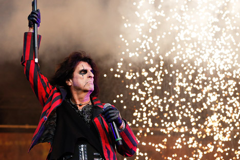 Alice Cooper se produira à Moscou le 7 octobre 2013. Crédit : AFP / East News
