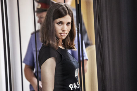 Tolokonnikova teria como inspiração uma avó revolucionária, segundo pai de Pussy Riot Foto: RIA Nóvosti
