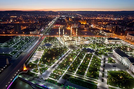 La capitale de la Tchétchénie Grozny. Crédit: Reuters
