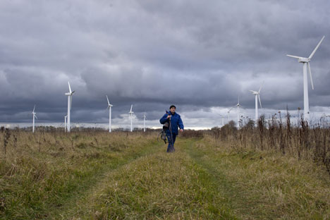 D’après certaines estimations, le potentiel technique de l’énergie éolienne en Russie représente aujourd’hui 6 200 milliards de kilowatts par an. Crédit : Itar-Tass
