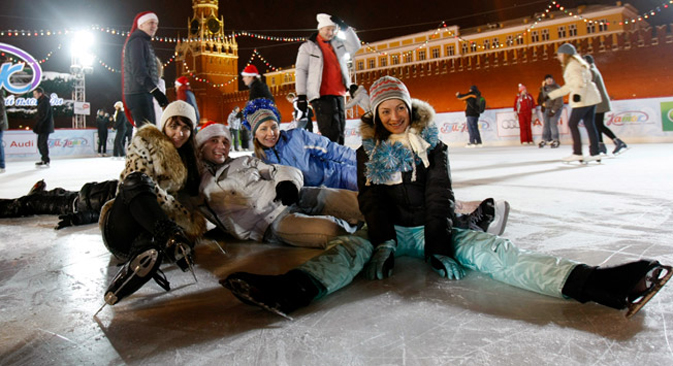 La patinoire près du Kremlin. Crédit : Reuters
