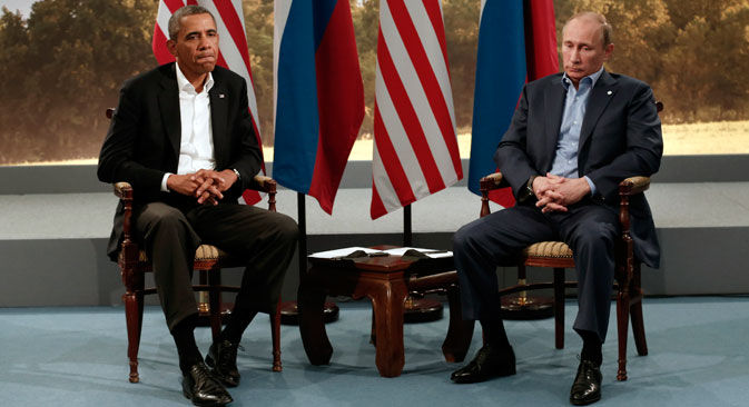 Le président américain Barack Obama (à gauche) et le président russe Vladimir Poutine. Crédit : Reuters