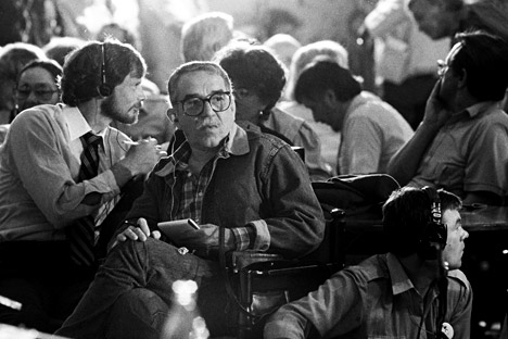 Gabriel Garcia Marquez à Moscou, 1987. Crédit : M.Yurchenko/RIA Novosti