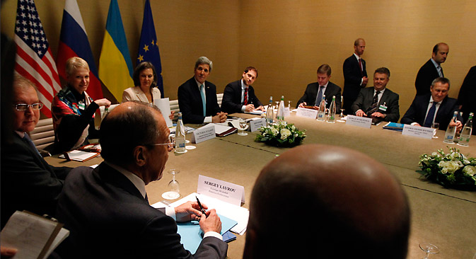 Der Erfolg der Genfer Gespräche ist überraschend, die meisten Beobachter hatten mit keinem Ergebnis gerechnet. Foto: Reuters