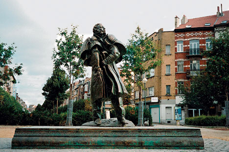 La statue de Pouchkine orne une jolie place au Nord de Bruxelles. Source : Service de presse