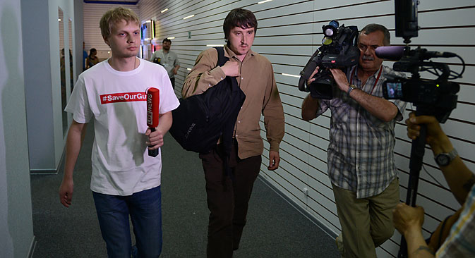 Oleg Sidiakine (à g.) et Marat Saïtchenko Crédit : Vladimir Astapkovitch/RIA Novosti