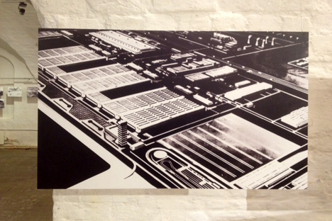 Vue générale du projet d'usine AvtoVAZ, 1966. Source : archives municipales de Togliatti