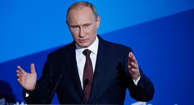 Auf dem Waldai-Forum sprach Wladimir Putin über die internationale Politik. Foto: Reuters