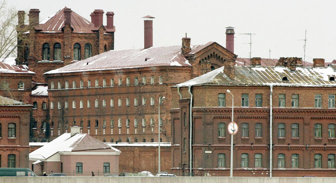 L’ancienne prison Kresty située dans le centre de Saint-Pétersbourg. Crédit : TASS