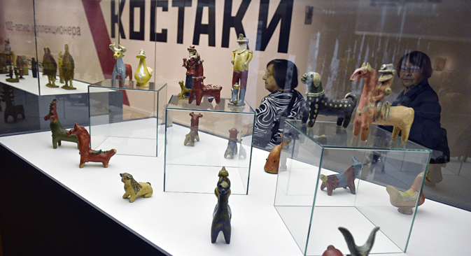 Exposition de la collection d'art de Costakis. Crédit photo : Kommersant 