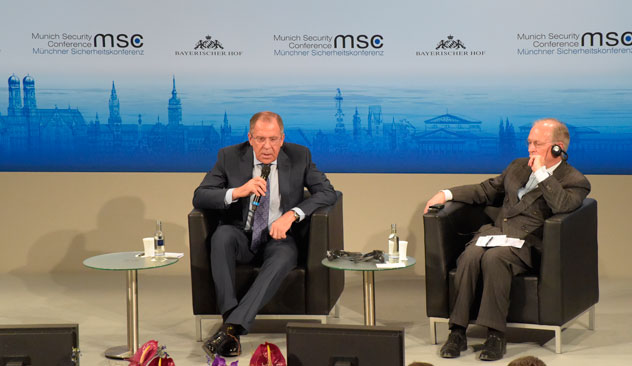 Der harsche Ton von Lawrows Münchner Rede überrascht Experten nicht. Foto: Eduard Pesow/Russisches Außenministerium