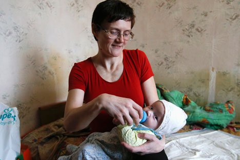 L’histoire de Svetlana Davydova, mère d'une famille nombreuse, a eu un grand retentissement dans la société russe. Svetlana Davydova Crédit : Reuters