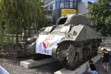Char belge fabriqué à Liège aux années 30 du XXe siècle. Crédit : Léonid Sokolnikov