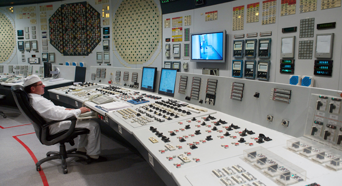 Dans la centrale nucléaire de Smolensk. Crédit : TASS 