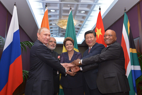 Les présidents des BRICS. Crédit : EPA 