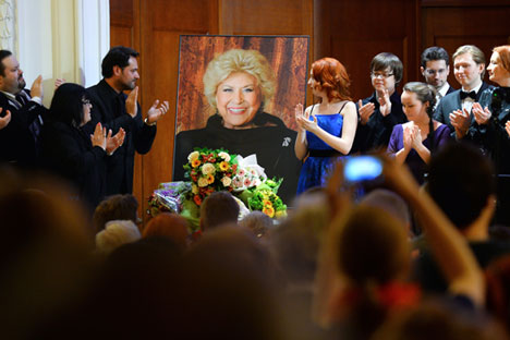 Le concert en mémoire de Elena Obraztsova au Conservatoire Tchaïkovski de Moscou.