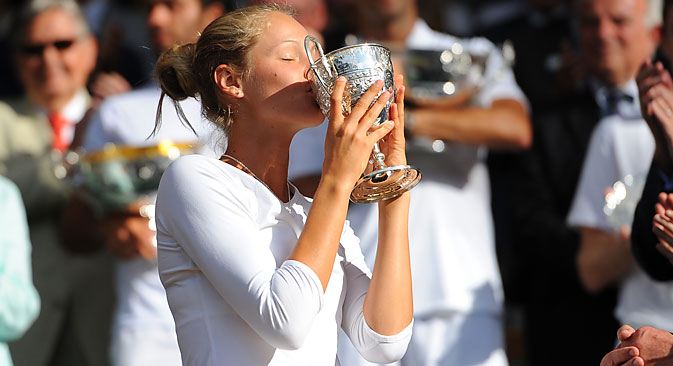 Die 15-jährige Russin Sofja Schuk gewann dieses Jahr im Juniorenturnier von Wimbledon.