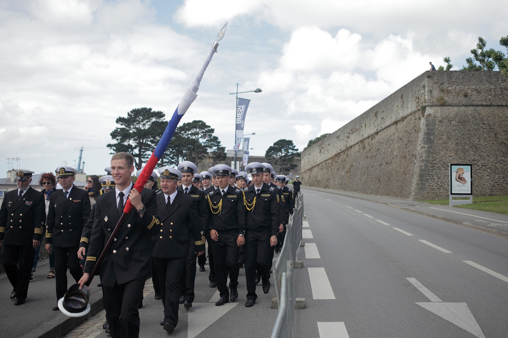 Défilé des marins russes.