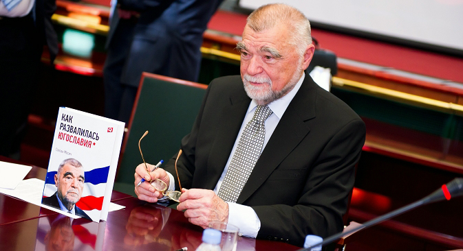 „Uvijek sam bio pristaša europske integracije, ali i suradništva s Rusijom“, izjavio je Mesić, istaknuvši da će prekid odnosa između Rusije i Europe nanijeti novu veliku štetu. Izvor: Vjačeslav Dumčev.