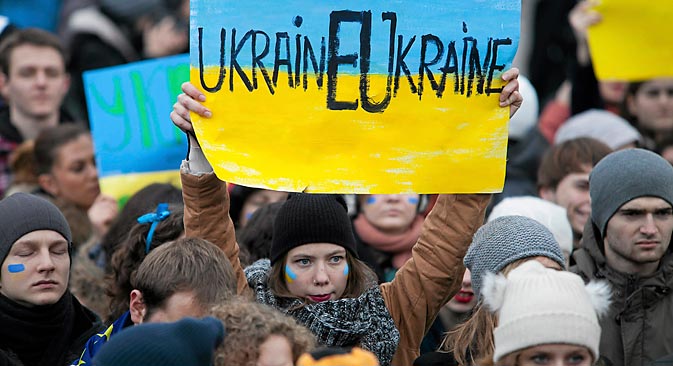 Os protestos na Ucrânia foram além das manifestações maciças dos moradores de Kiev Foto: Reuters