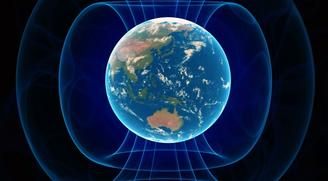 Ilustracija magnetskog polja Zemlje. Izvor: GettyImages / Fotobank.