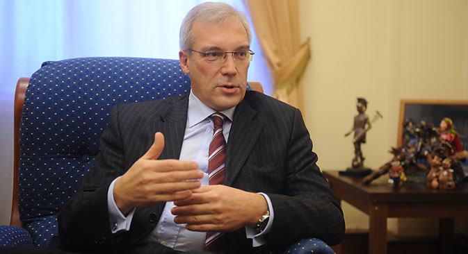 Aleksandar Gruška, stalni predstavnik RF pri NATO-u: NATO namjerava i dalje podizati operativnu spremnost snaga i približavati svoju vojnu infrastrukturu granicama Rusije. Izvor: RIA Novosti