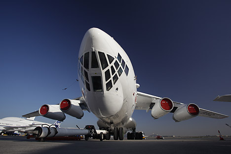 Pesawat Ilyushin Il-76, pesawat angkut berat dengan empat mesin yang dirancang pada masa Uni Soviet. Foto: ITAR-TASS