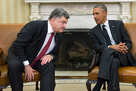 Washington menjanjikan dukungan politik, bukan dukungan militer atau ekonomi, bagi Kiev. Foto: AP