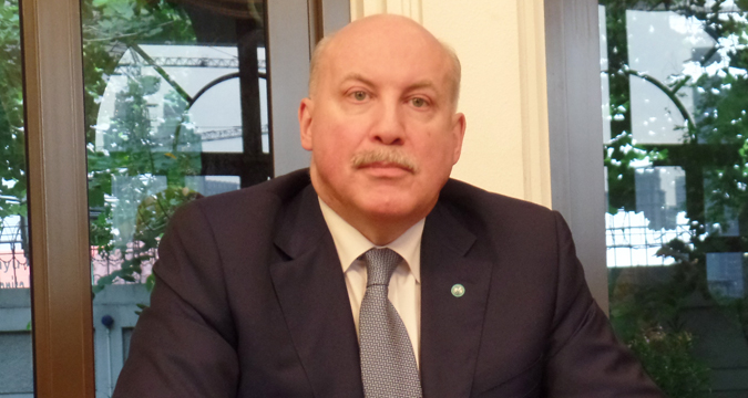 Sekjen Organisasi Kerja Sama Shanghai (Shanghai Cooperation Organisation/SCO) Dmitry Fedorovich Mezentsev.