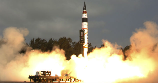 Agni-V is an intercontinental ballistic missile developed by the Defence Research and Development Organisation (DRDO) of India. On 19 April 2012 at 8.07 am, the Agni V was successfully test-fired by DRDO from Wheeler Island off the coast of Odisha. S