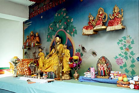 Golden statues of Buddha. Tsechenling Buddhist Temple. Kyzyl Tyva Russia. Source: Alamy/Legion-Media