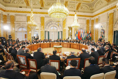 The 10th prime ministers' meeting of the Shanghai Cooperation Organization (SCO) was held in St. Petersburg, Russia, Nov. 7, 2011. Source: AFP/East-News