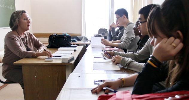 During their first year at universities, all foreign students study Russian, even if their course is taught in English. Source: ITAR-TASS