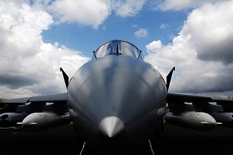 Yak-130 – one of the most successful Russian combat aircraft of recent years - is also flying in Farnborough, among other Russian aircrafts. Source: Reuters/Vostock-Photo