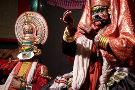 Kutiyattam, is a form of Sanskrit theatre traditionally performed in India. Source: Nasya Demich