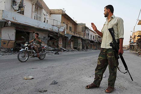 Anti-government protests in Syria that developed into armed clashes have been going on for more than a year which drives Syrian Ossetians to seek the shelter in Russia. Source: Reuters / Vostock Photo