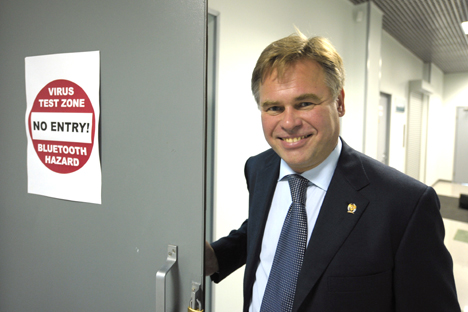 Russia accounted for only 5 percent of cybercrime in 2011. Pictured: Eugene Kaspersky who founded Russian multi-national computer security company, Kaspersky Lab. Source: RIA Novost